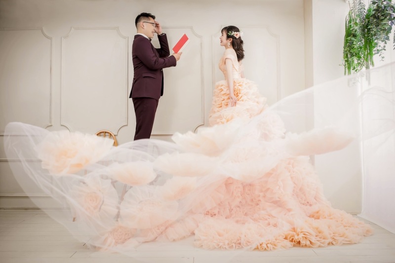 ベールを持って♪