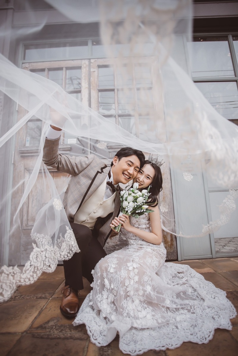 ベールの下から♡