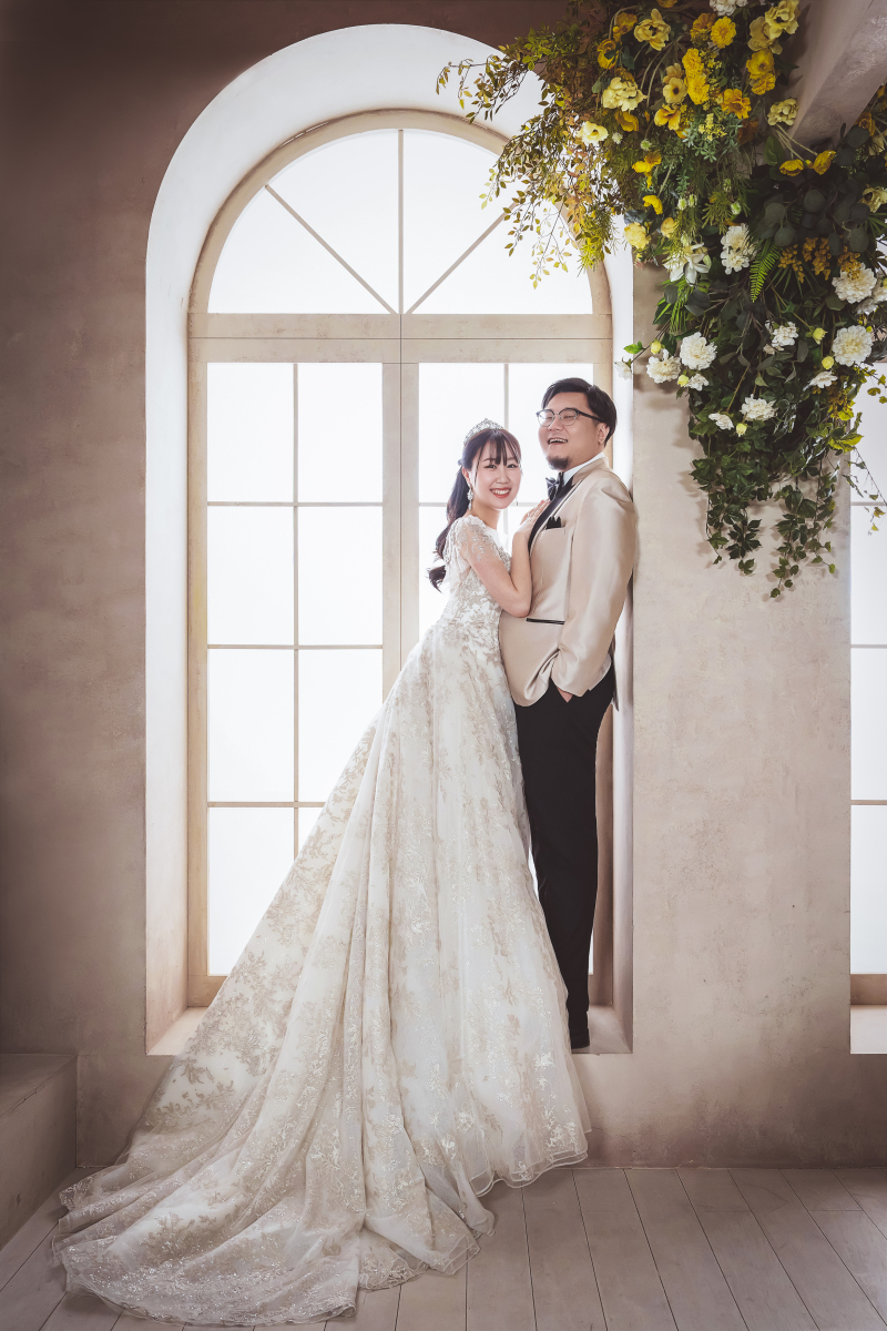 光の入るアーチも