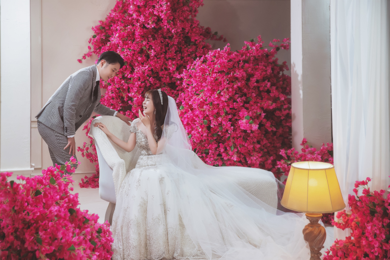 ファーストスタジオはお花がたくさん