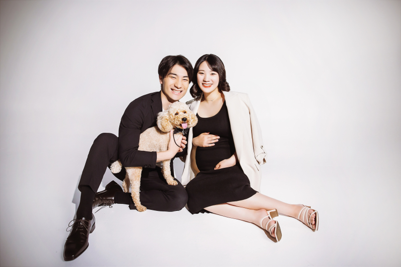 座ったショットも