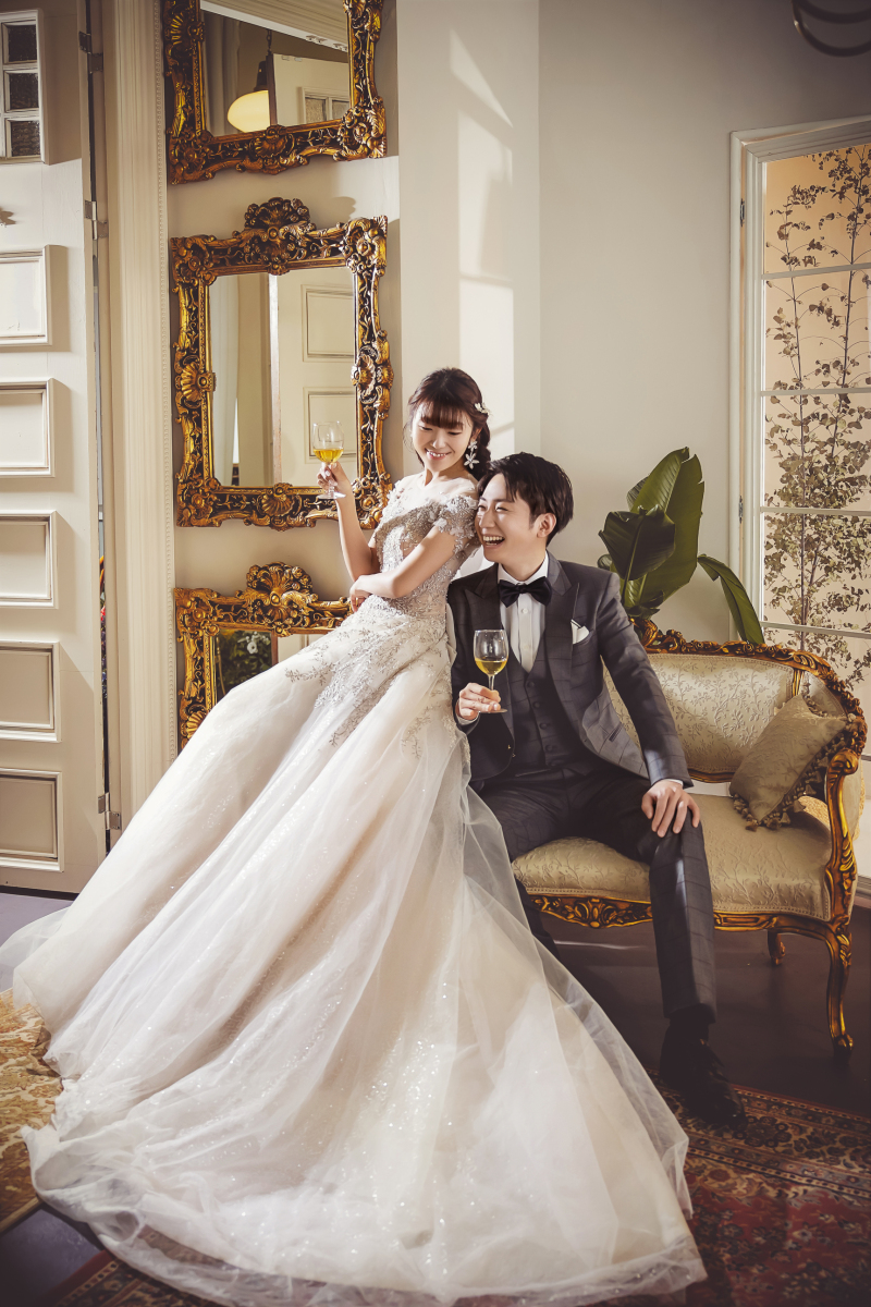 ワイングラスで