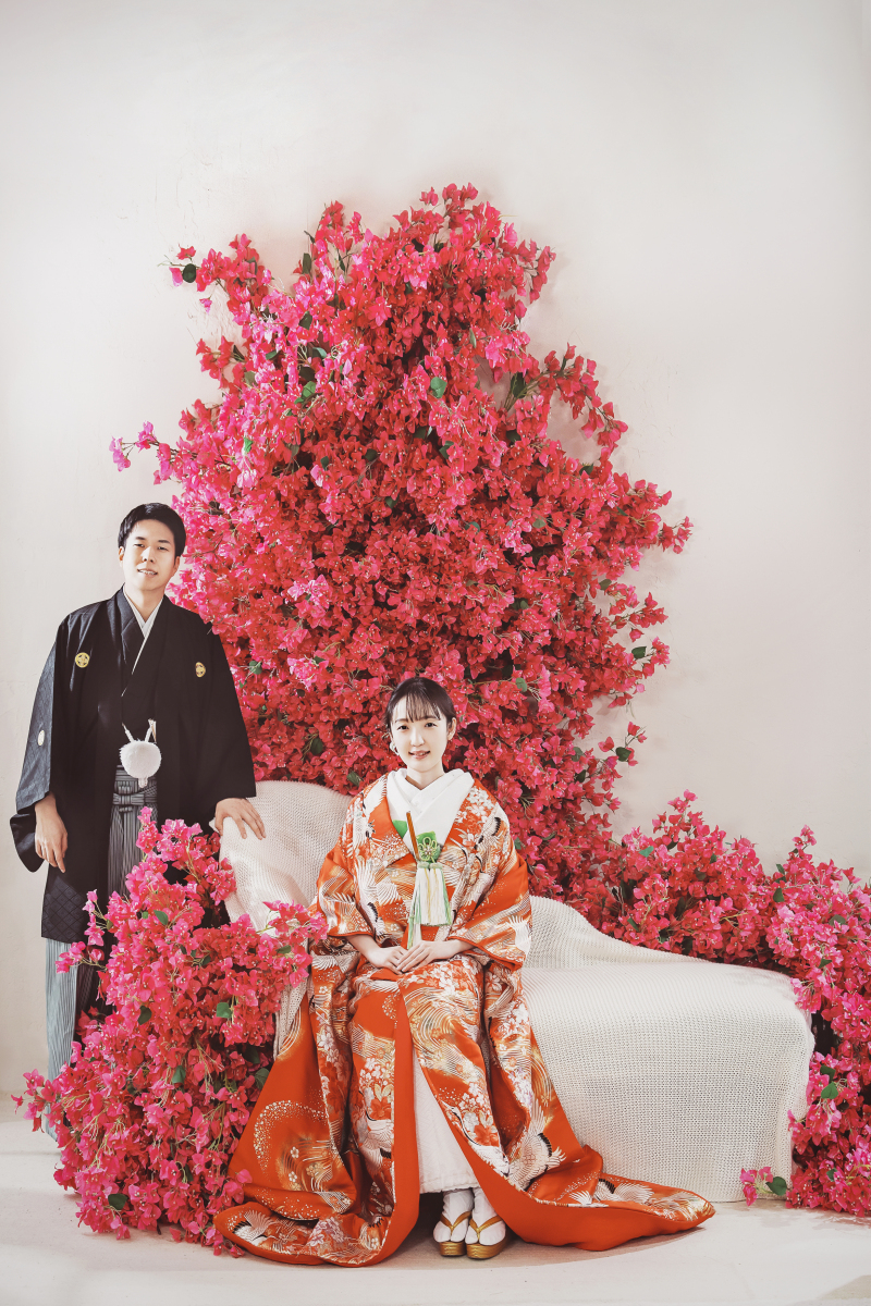 ピンクのお花フォト