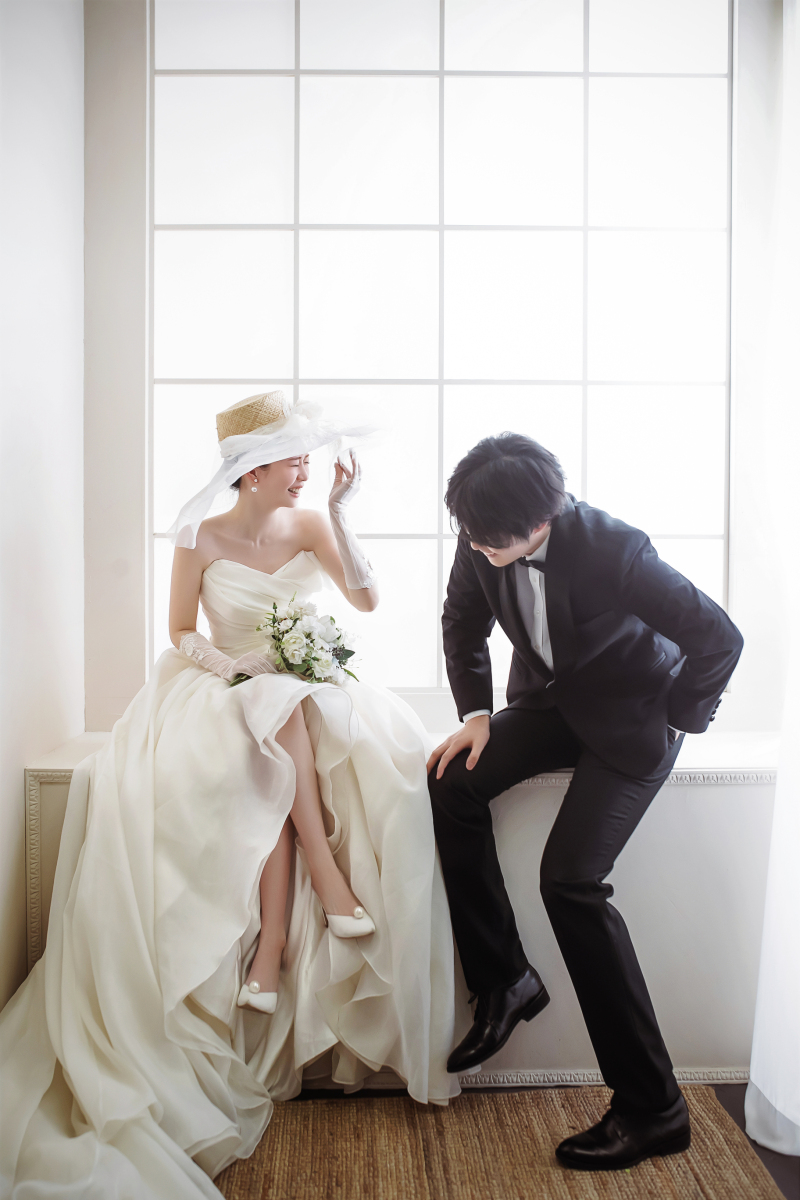 グローブと帽子でレトロに