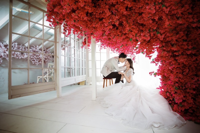 ピンクのお花と♪