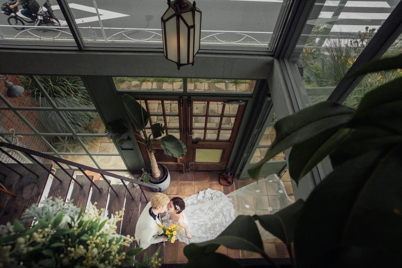 大きな階段で♡