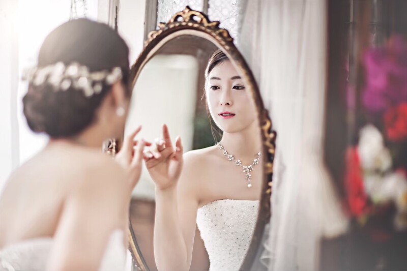 鏡を使ったお写真