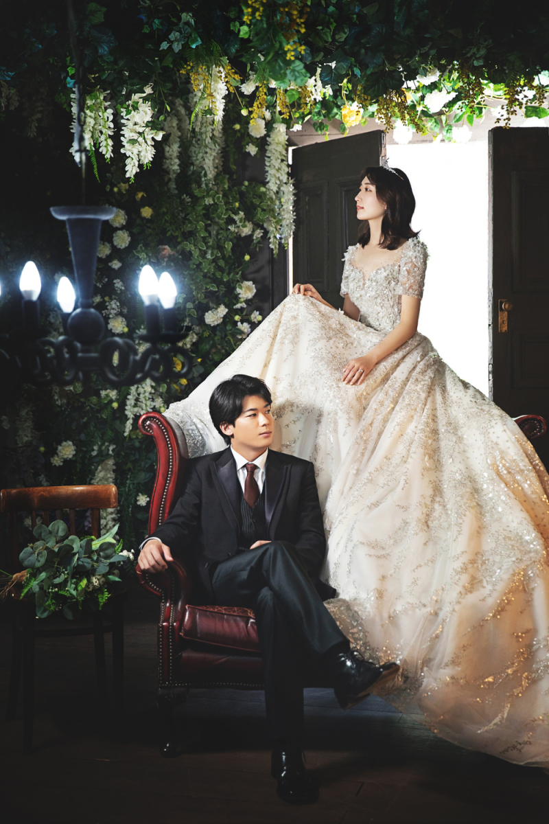 ソファーに座って♪