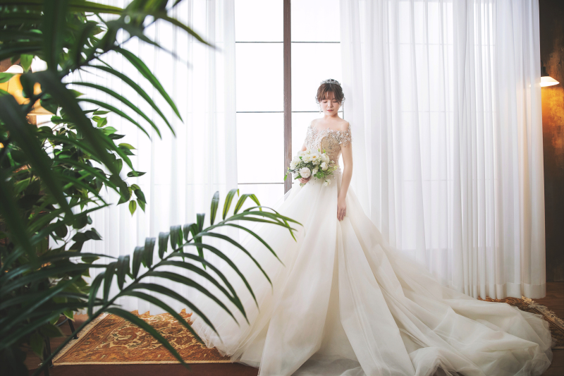 カーテン前で♬