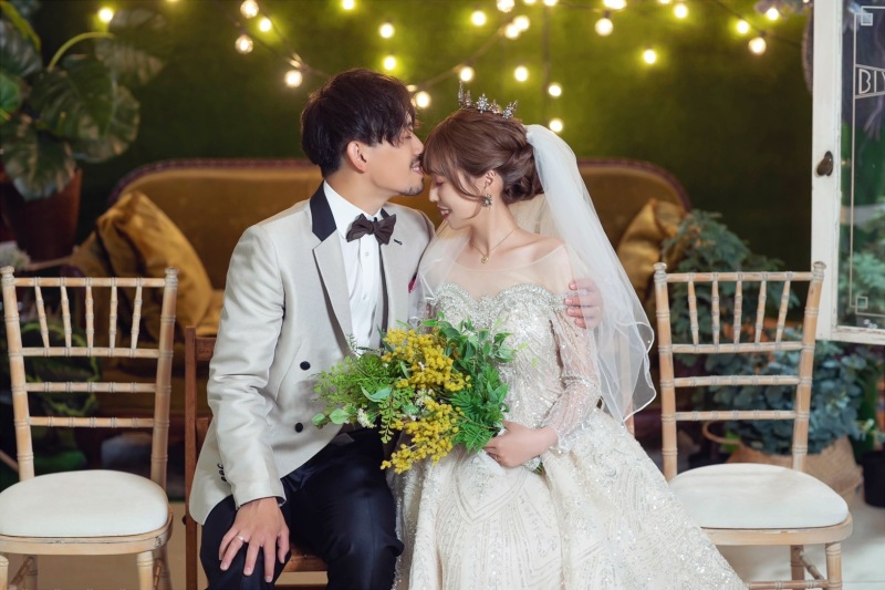 ショートベールをつけて♪