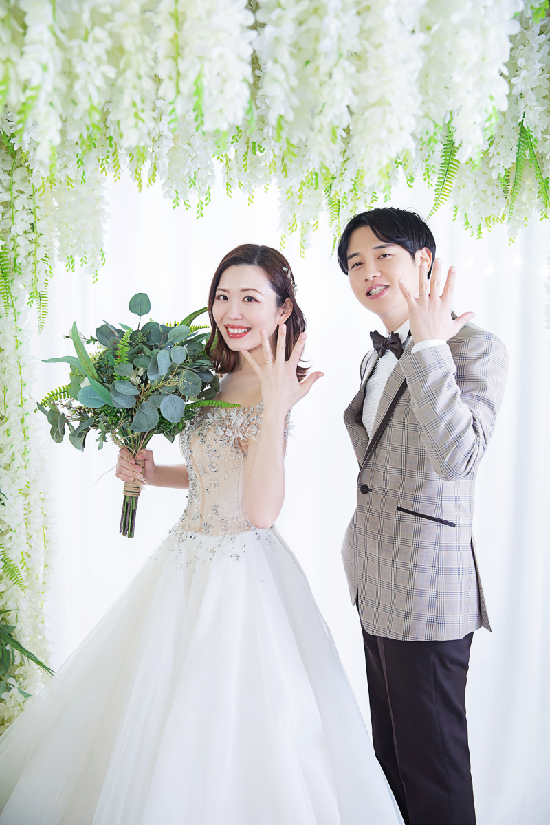 指輪をドーン！♡