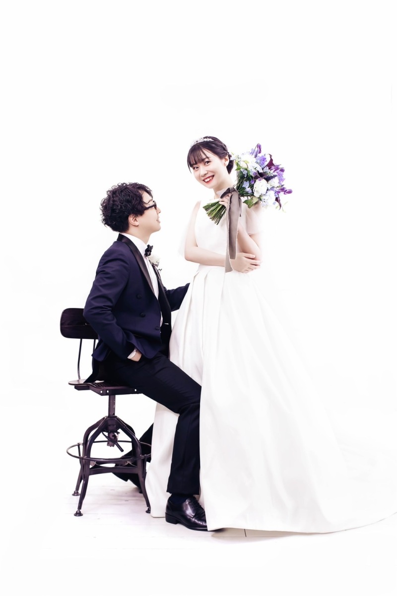 シンプルな背景で♡