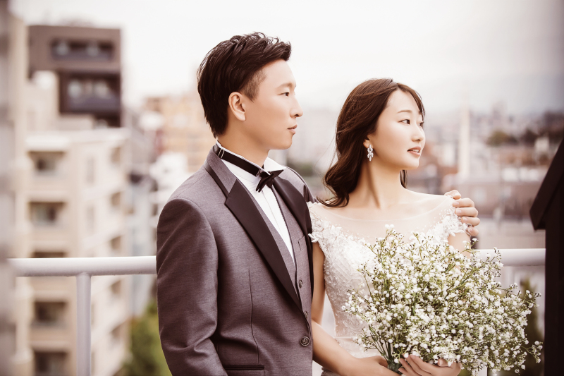 屋上で自然な一枚♪