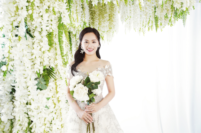 お花に囲まれて♡