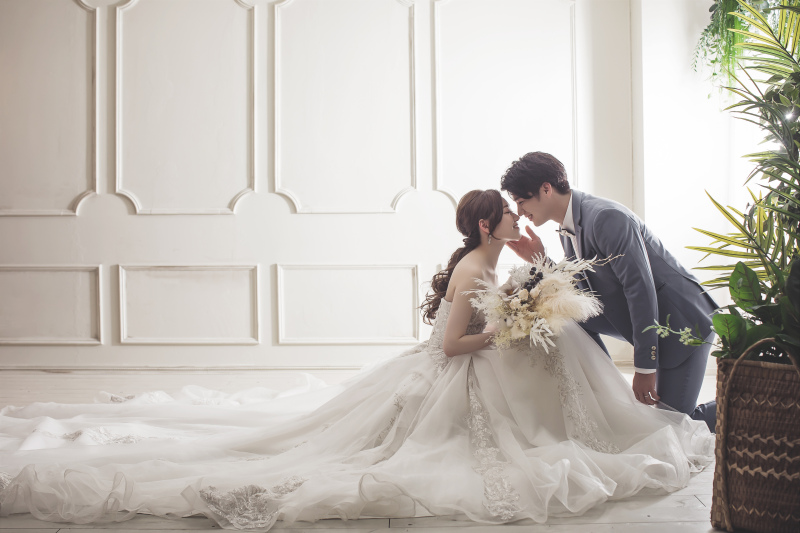 ドレスを広げて♡