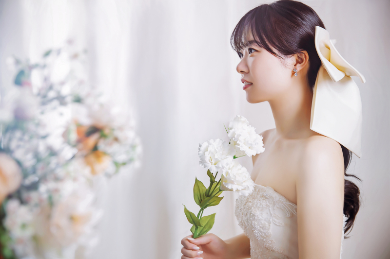 ご新婦様のクローズアップショット