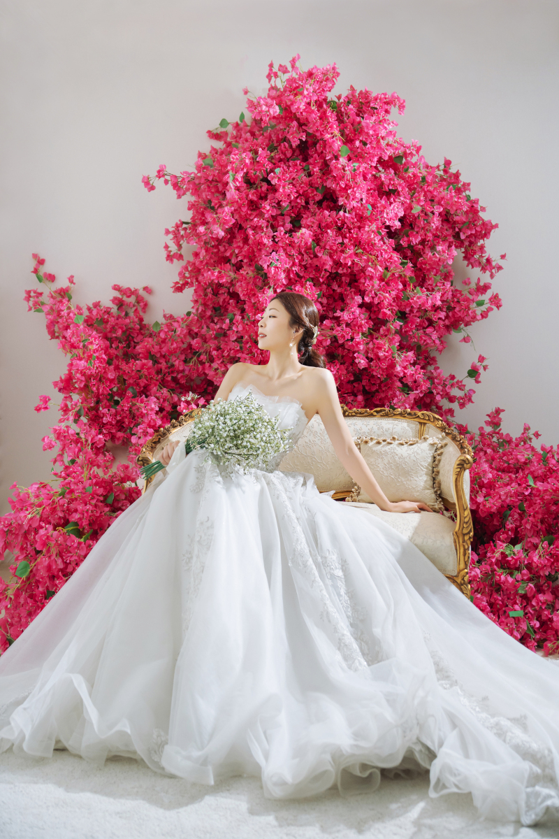 ピンクのお花の背景で♪