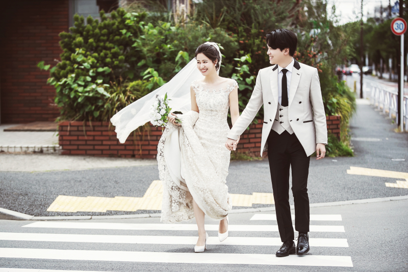 横断歩道を歩きながら♪