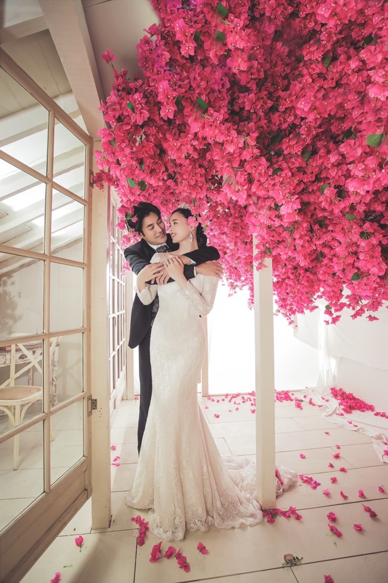 お花と一緒に♡