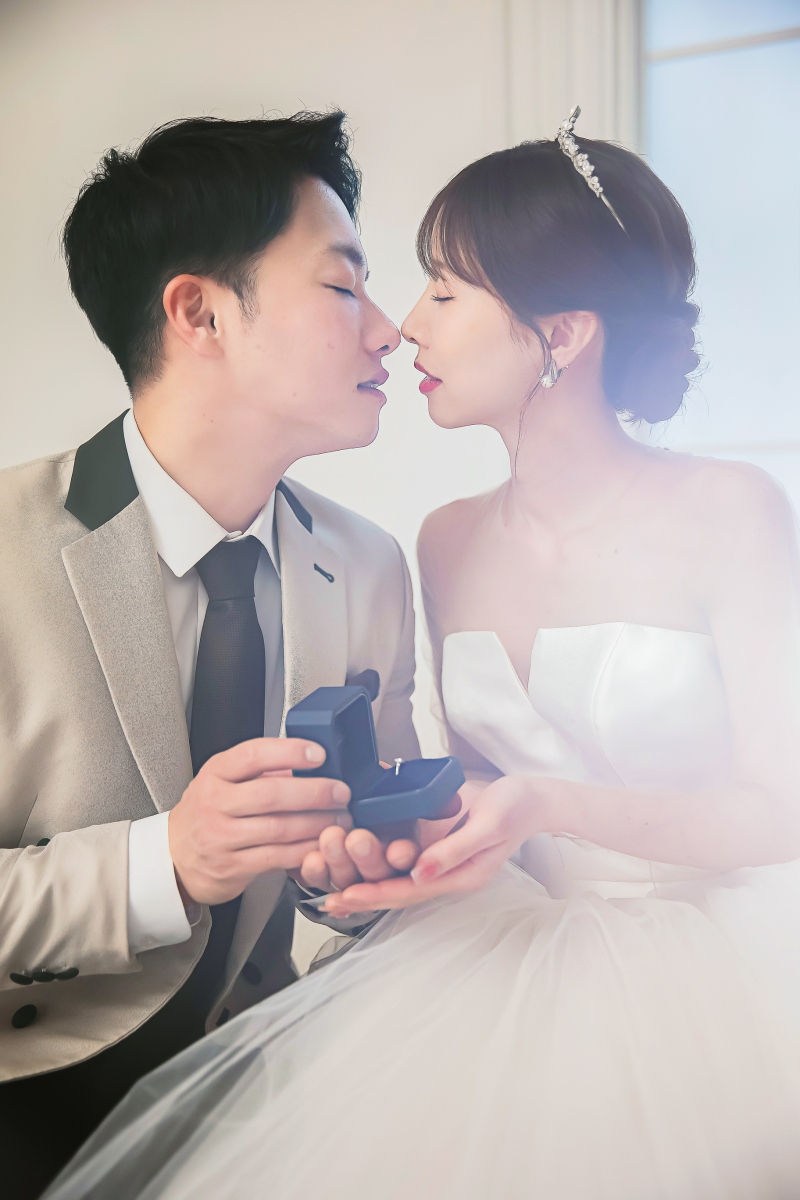 指輪と二人で持ちながら