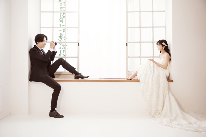 窓際で・・・♬