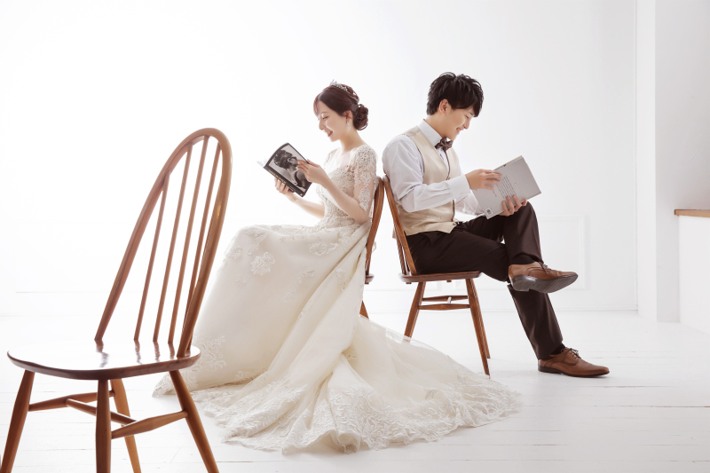 背中合わせで♡