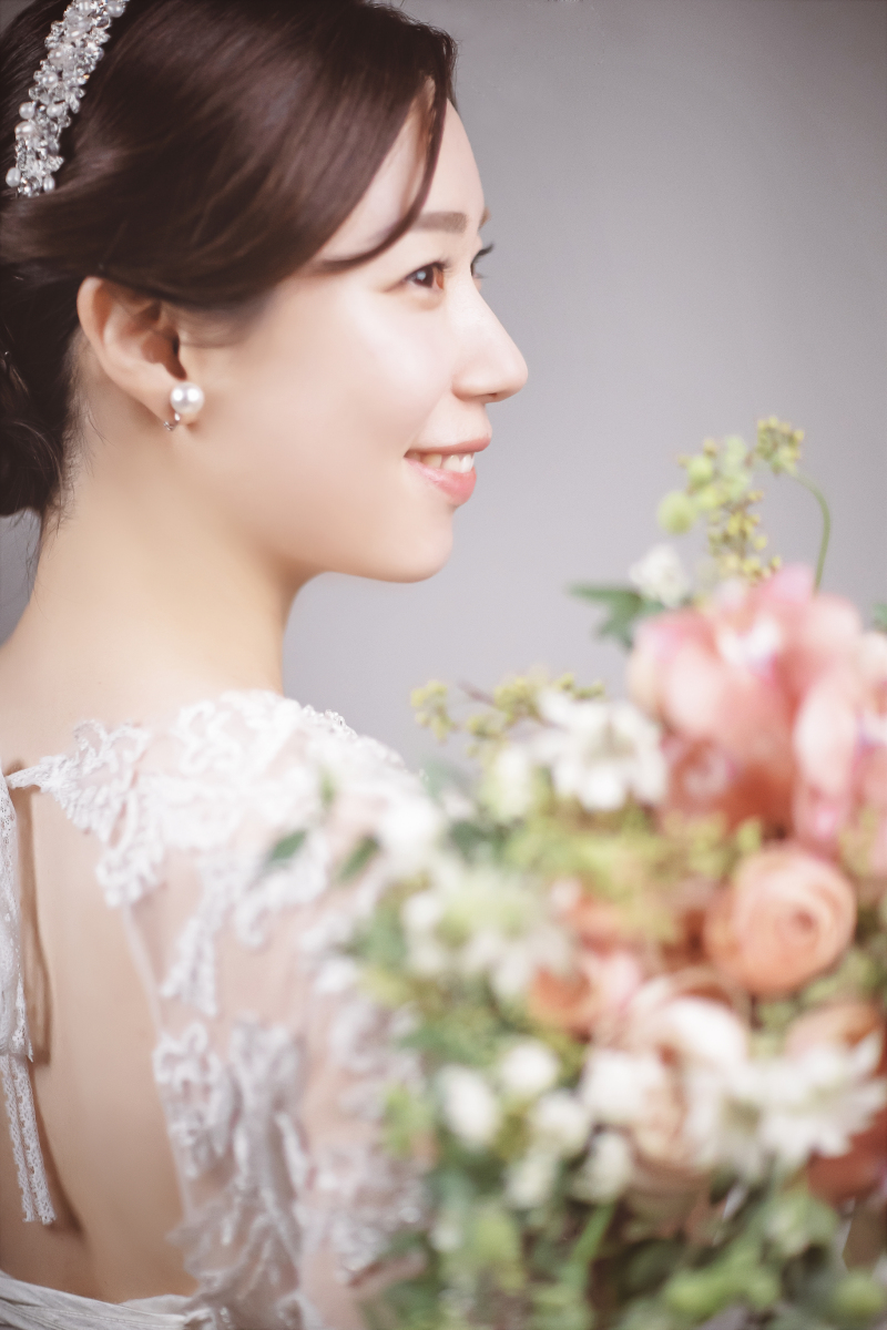 横顔のクローズアップ