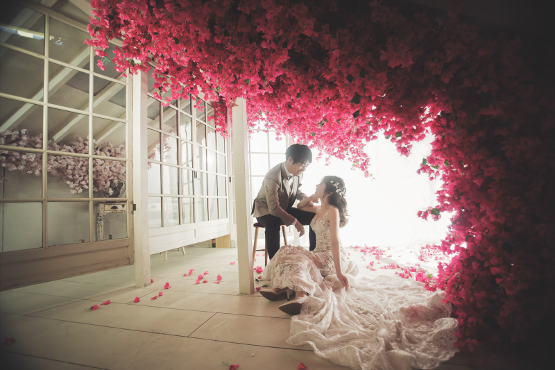 ピンクのお花と♪