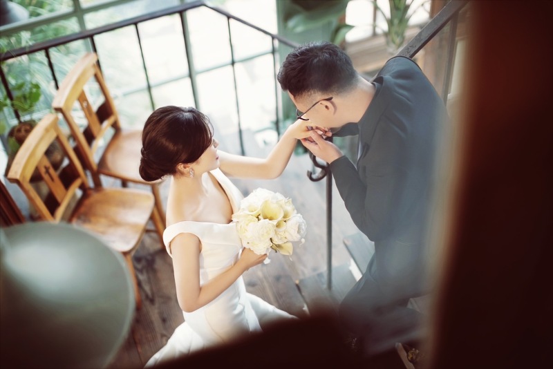 ガラス越しに♡