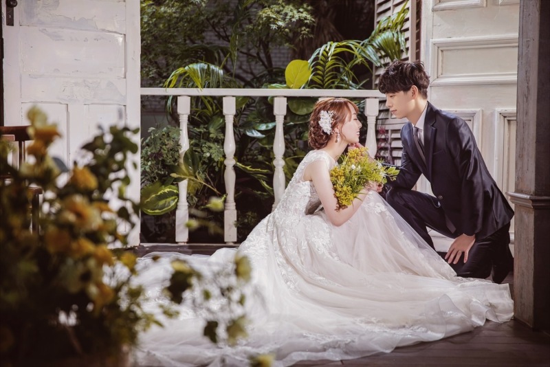 ドレスを広げて♡