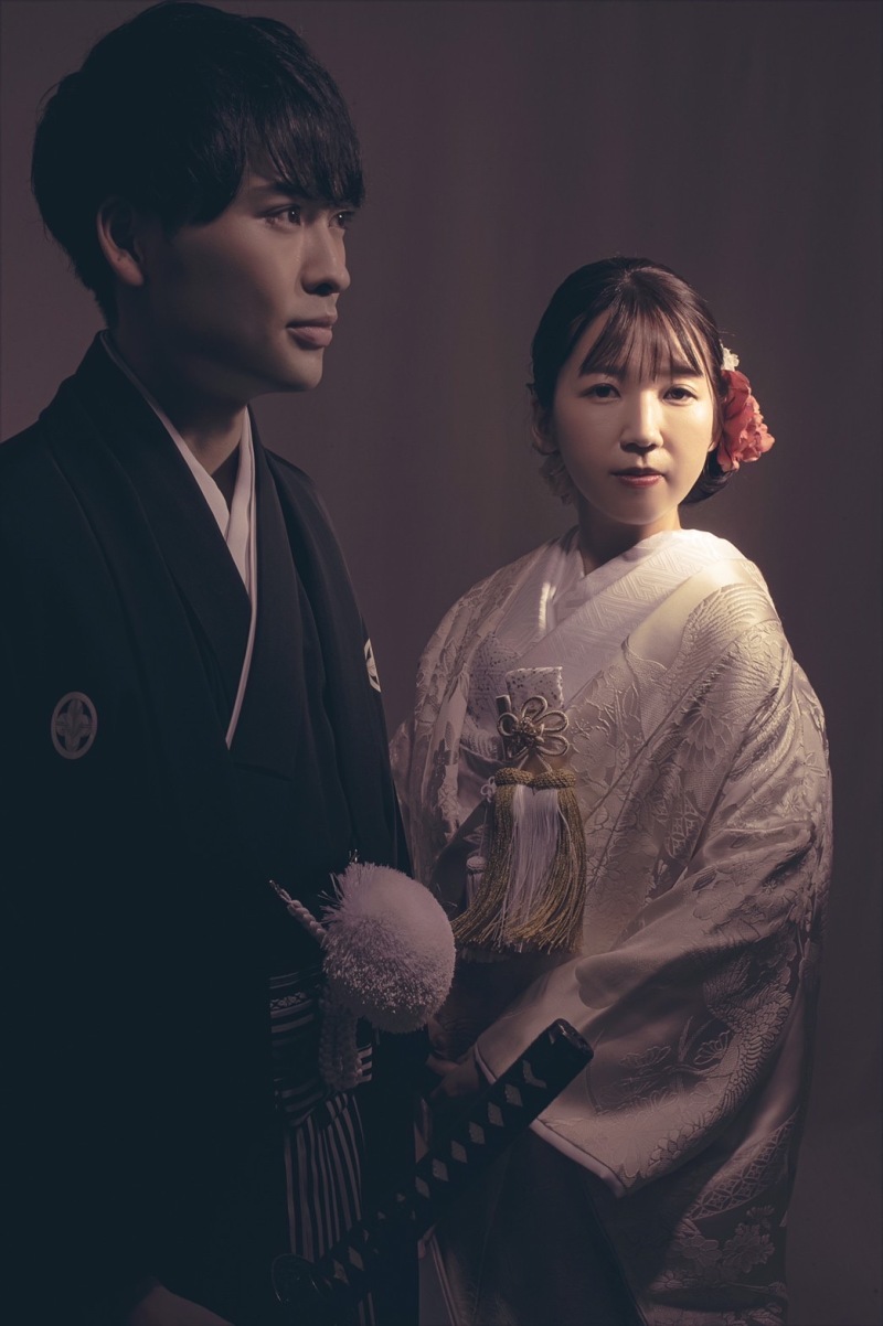 かっこいい和装撮影も！