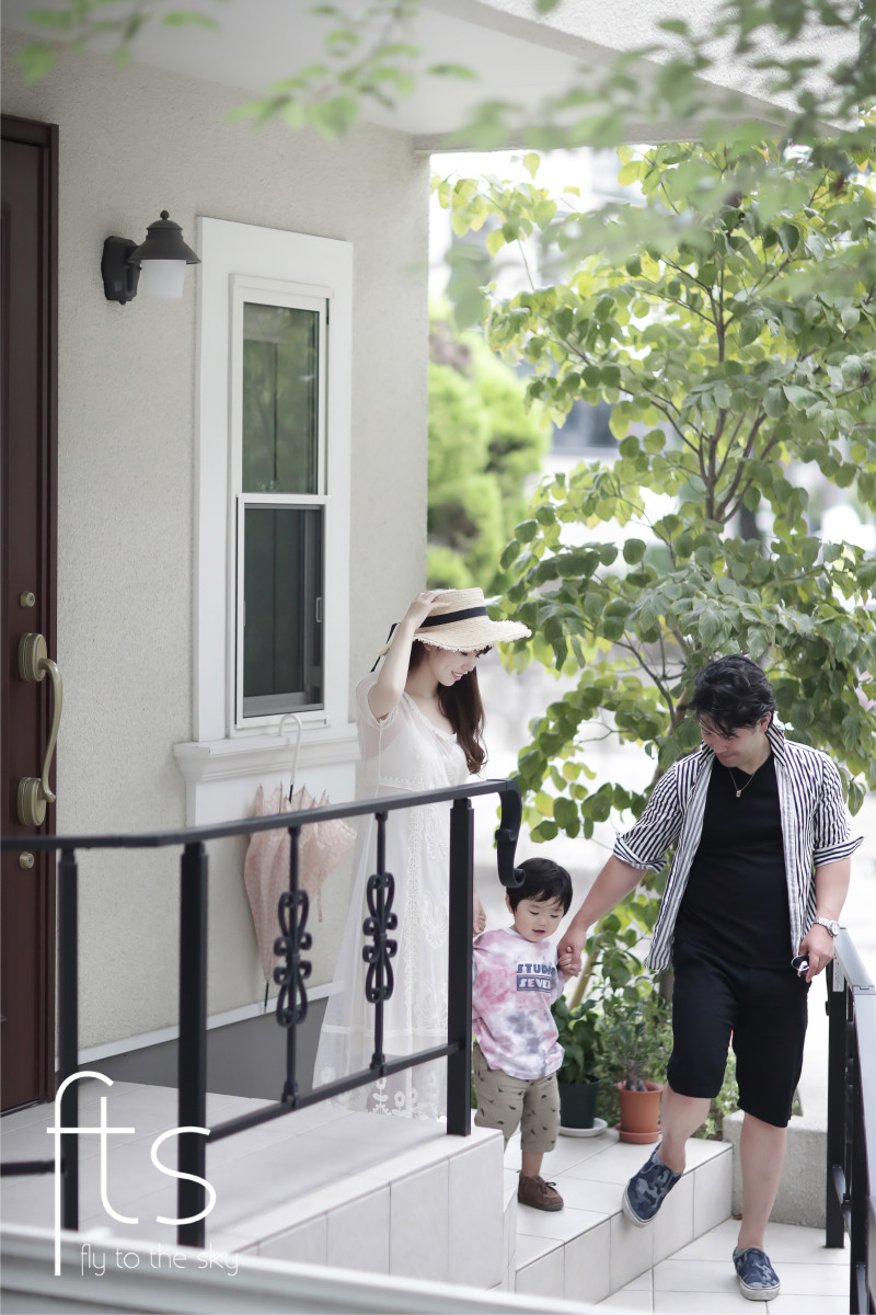 お天気が良かったのでお外での撮影