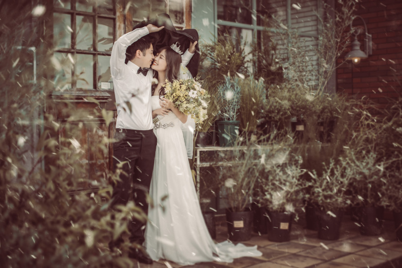 雪を降らし、冬のお写真に！