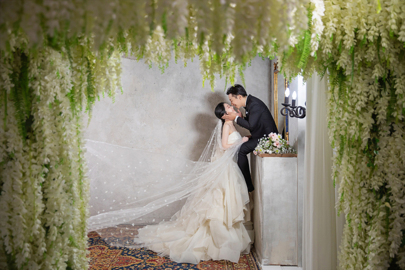 お花に囲まれて♡