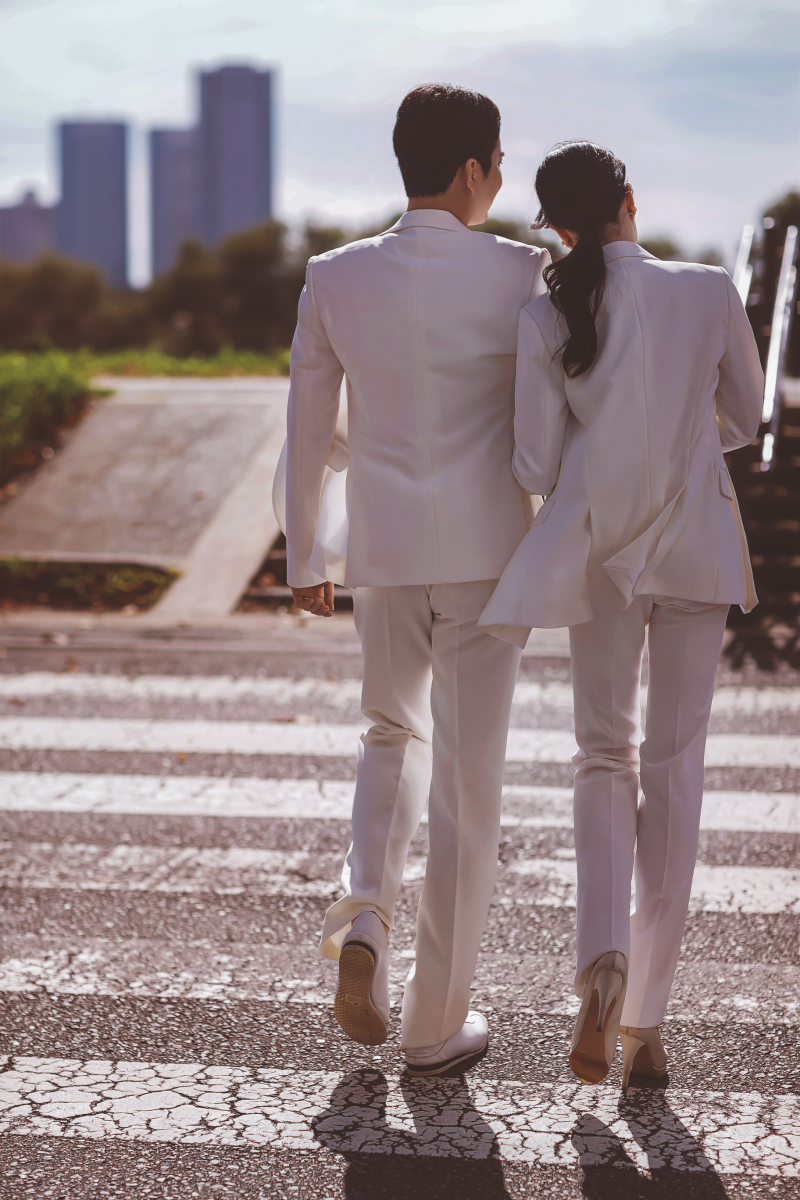 ウェディングスーツ×ロケーション