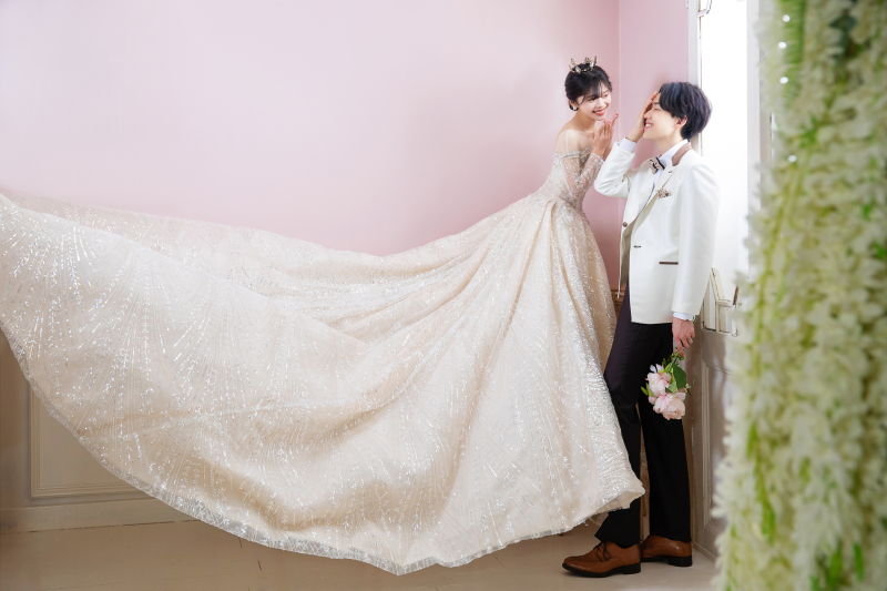 ドレスをなびかせて♡