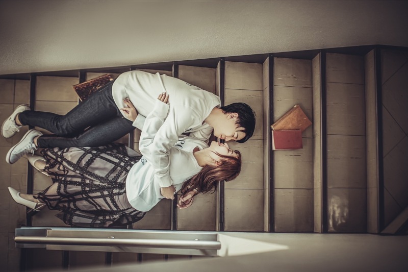 階段×カジュアル撮影