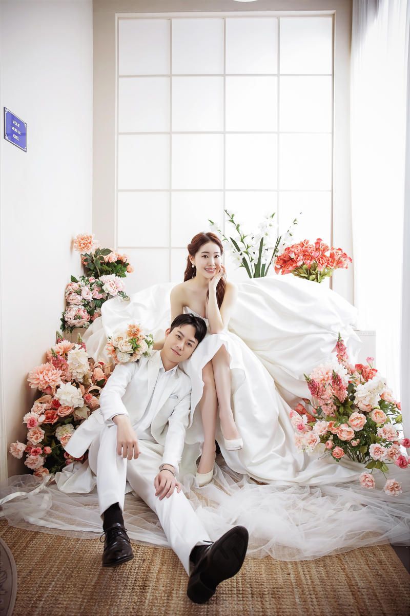 お花を使った1枚