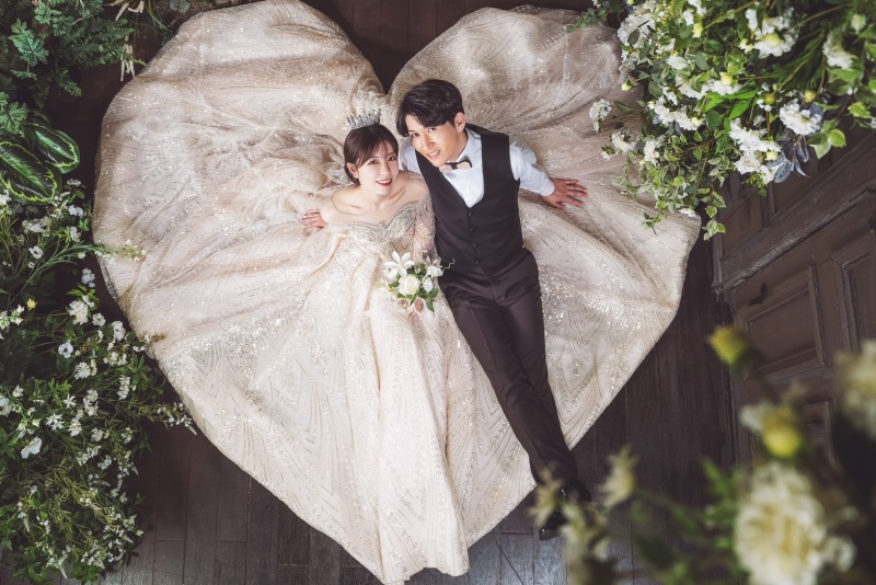 ドレスをハートに♡