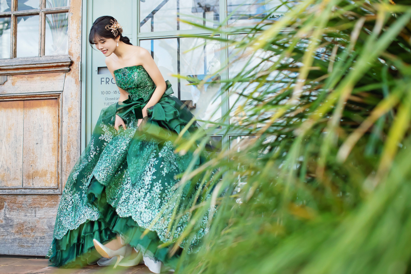 靴を覗き込んで♡