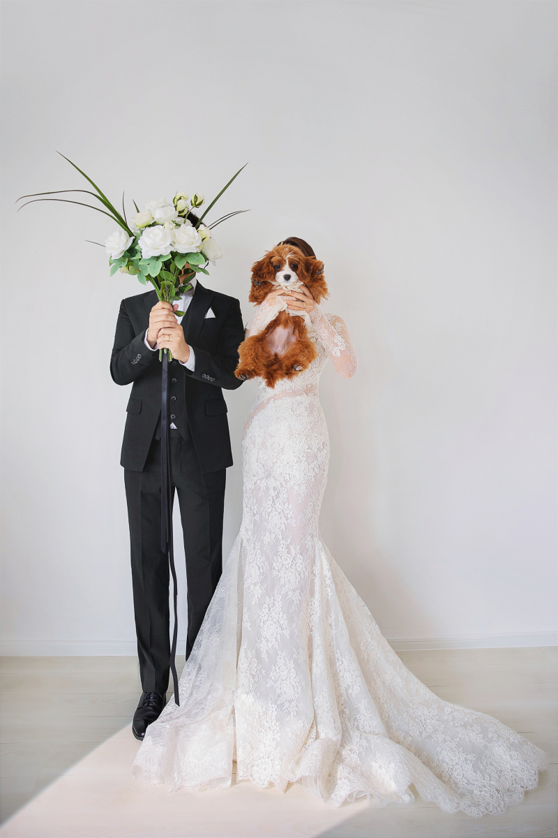 お顔を隠してのショット