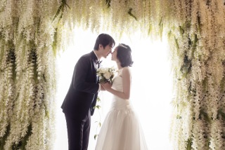 沢山のお花に囲まれて