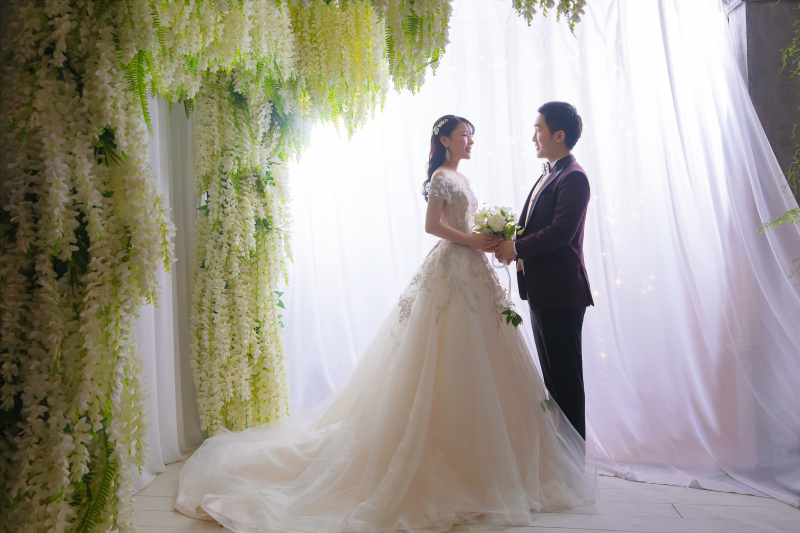 ブーケを一緒に持って♡