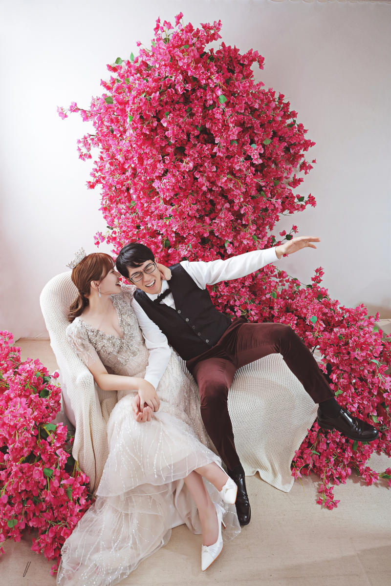 ピンクのお花ショット