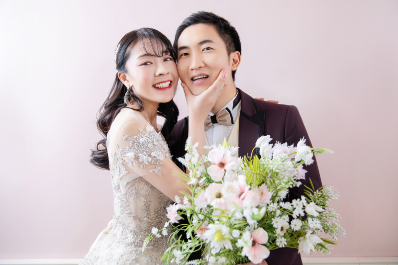 ほっぺをくっつけて♡