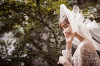 ウエディング帽子