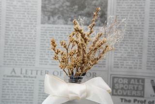 ドライフラワー髪飾り