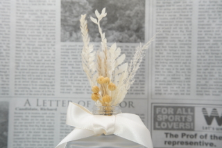 ドライフラワー髪飾り