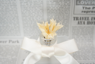 ドライフラワー髪飾り