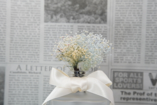 ドライフラワー髪飾り